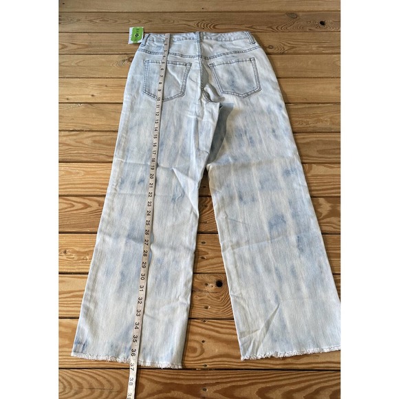 NEW LOGO by Lori Goldstein High Rise Jeans Size 2 Tall Wide Leg Cropped - Picture 7 of 11